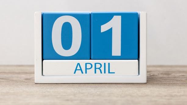 Date block showing April 1st