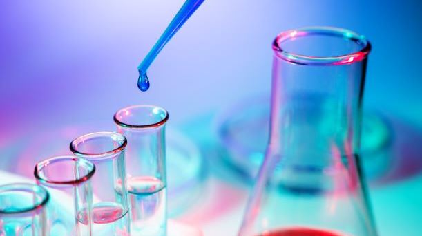 Pharmaceutical instruments being used in a lab