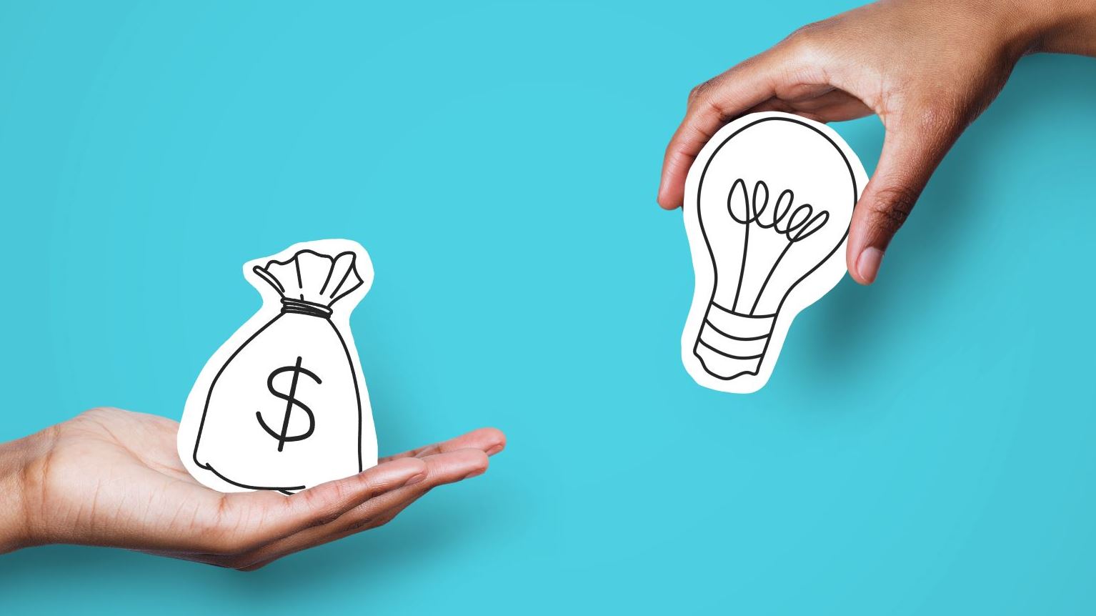Image of some cash and a lightbulb
