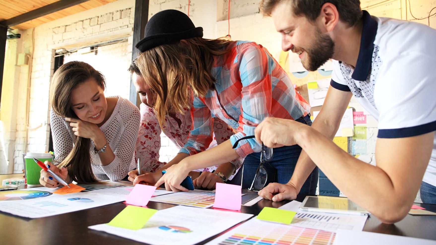 image of a group of young business people