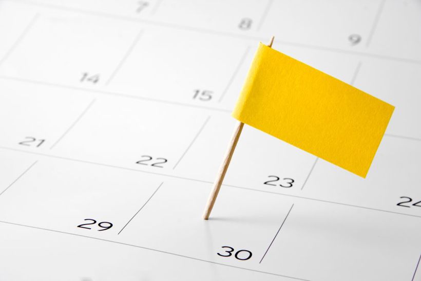 Flag Stuck In Day 30 On Calendar